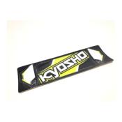 Kyosho - Planche de Décoration pour Aileron 1/8 JAUNE - IFD100-YW 